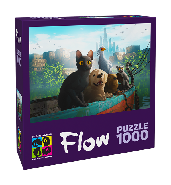 Puzzle 1000 Flow - Movie Characters – Brain Games Publishing